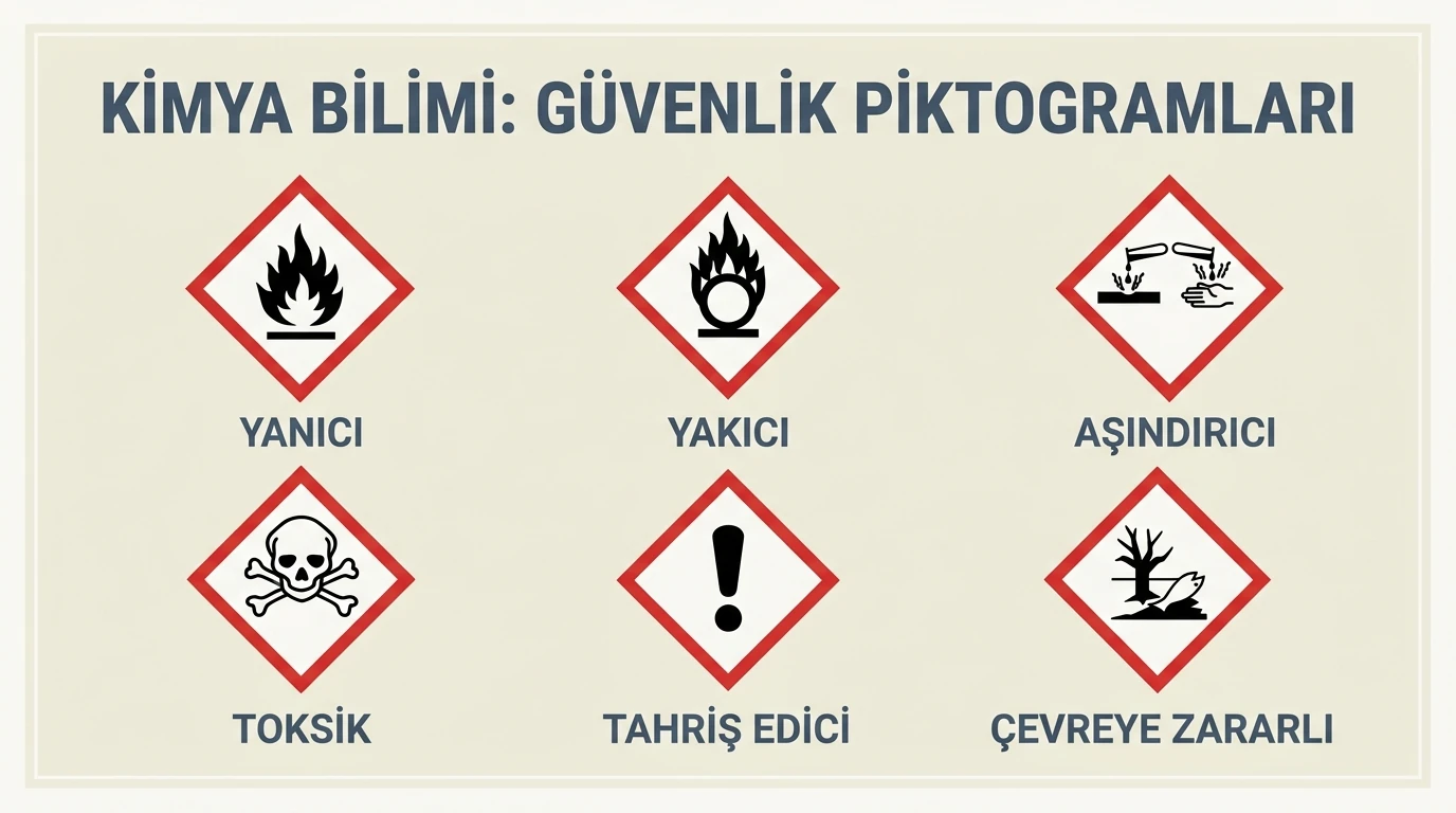 Güvenlik Uyarı İşaretleri ve Kimyasal Tehlike Piktogramları Tablosu