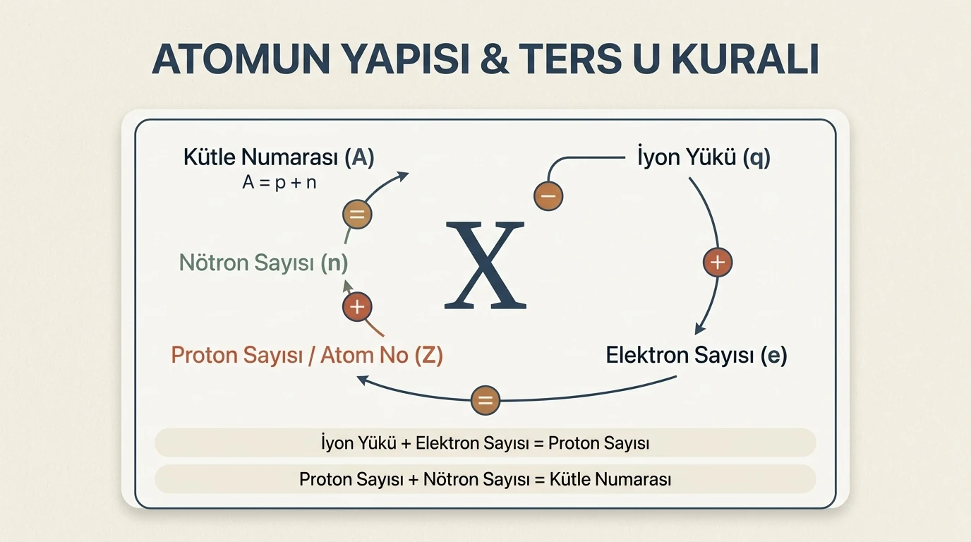 Ters U Kuralı ve Atomun Temel Tanecikleri Bağıntısı
