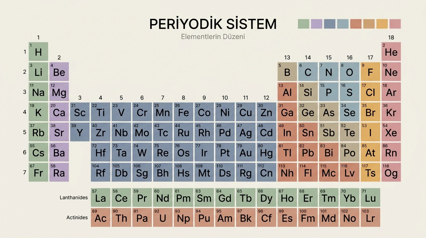 Modern Periyodik Sistem ve Element Sınıfları