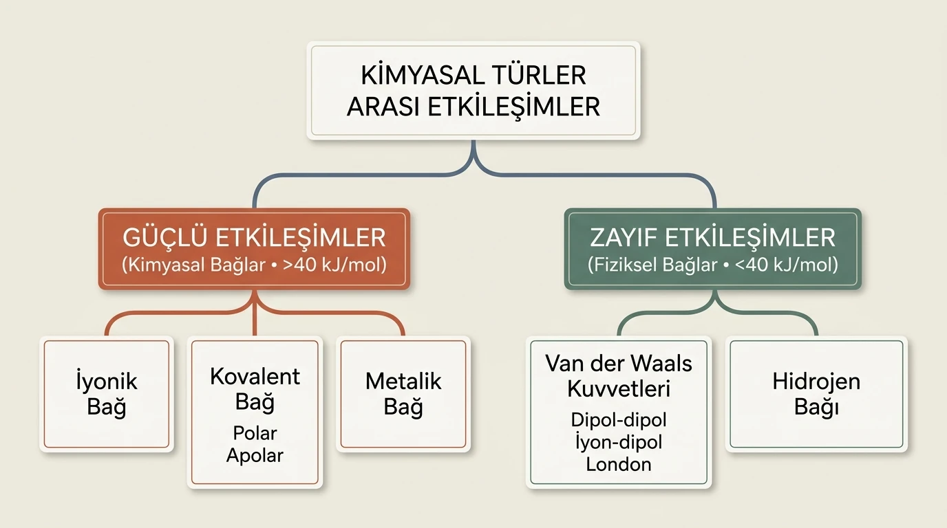 Kimyasal Türler Arası Etkileşimler Sınıflandırma Ağacı