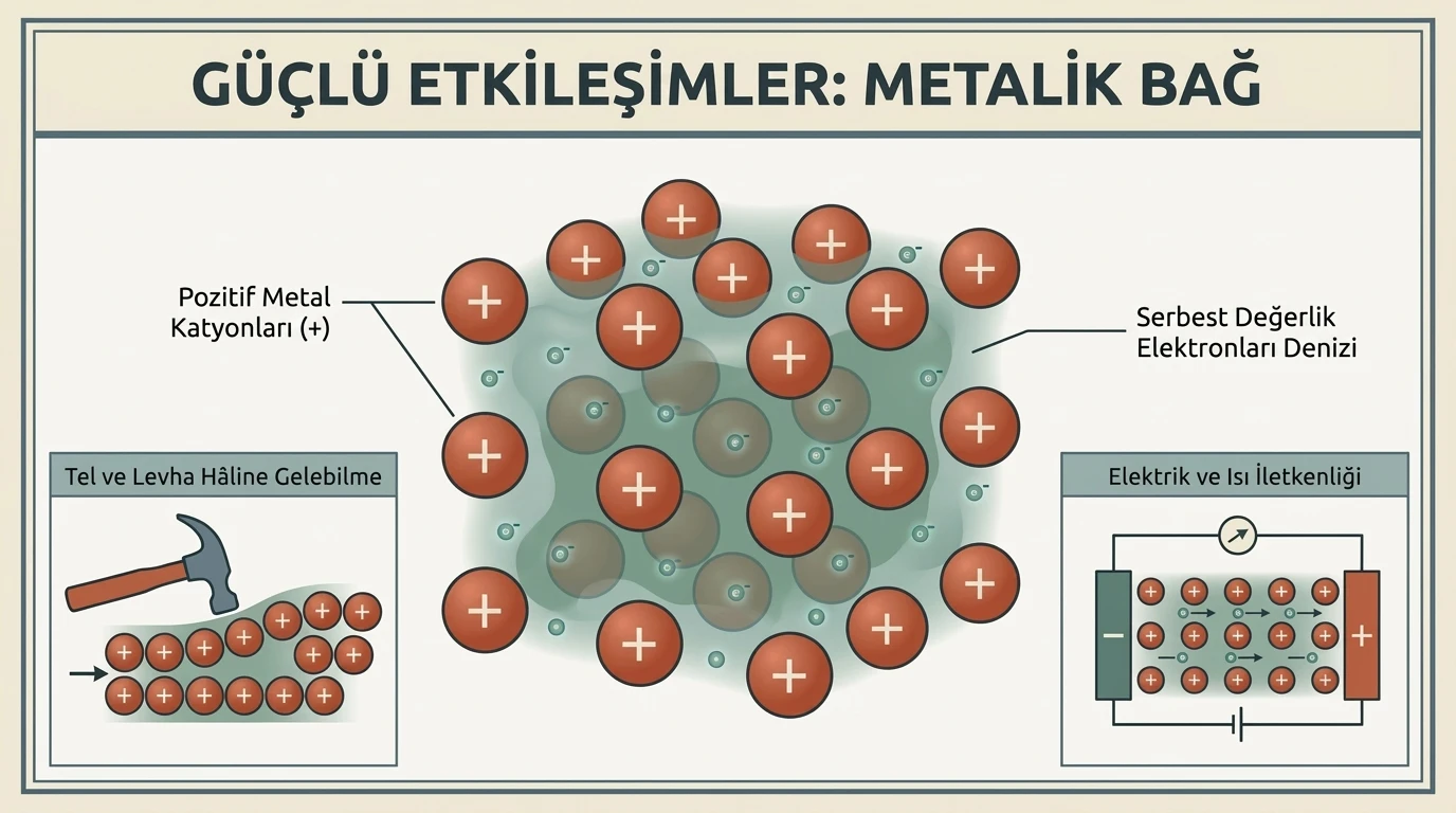 Metalik Bağ ve Serbest Elektron Denizi Modeli