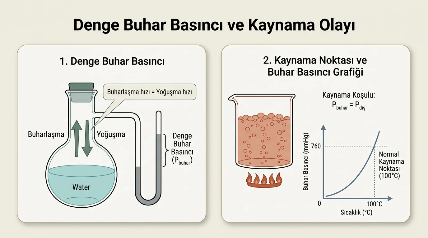 Sıvılarda Denge Buhar Basıncı ve Kaynama Olayı