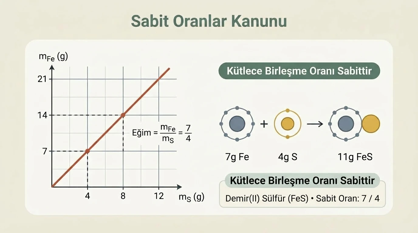 Sabit Oranlar Kanunu ve Kütlece Birleşme Oranı Grafiği