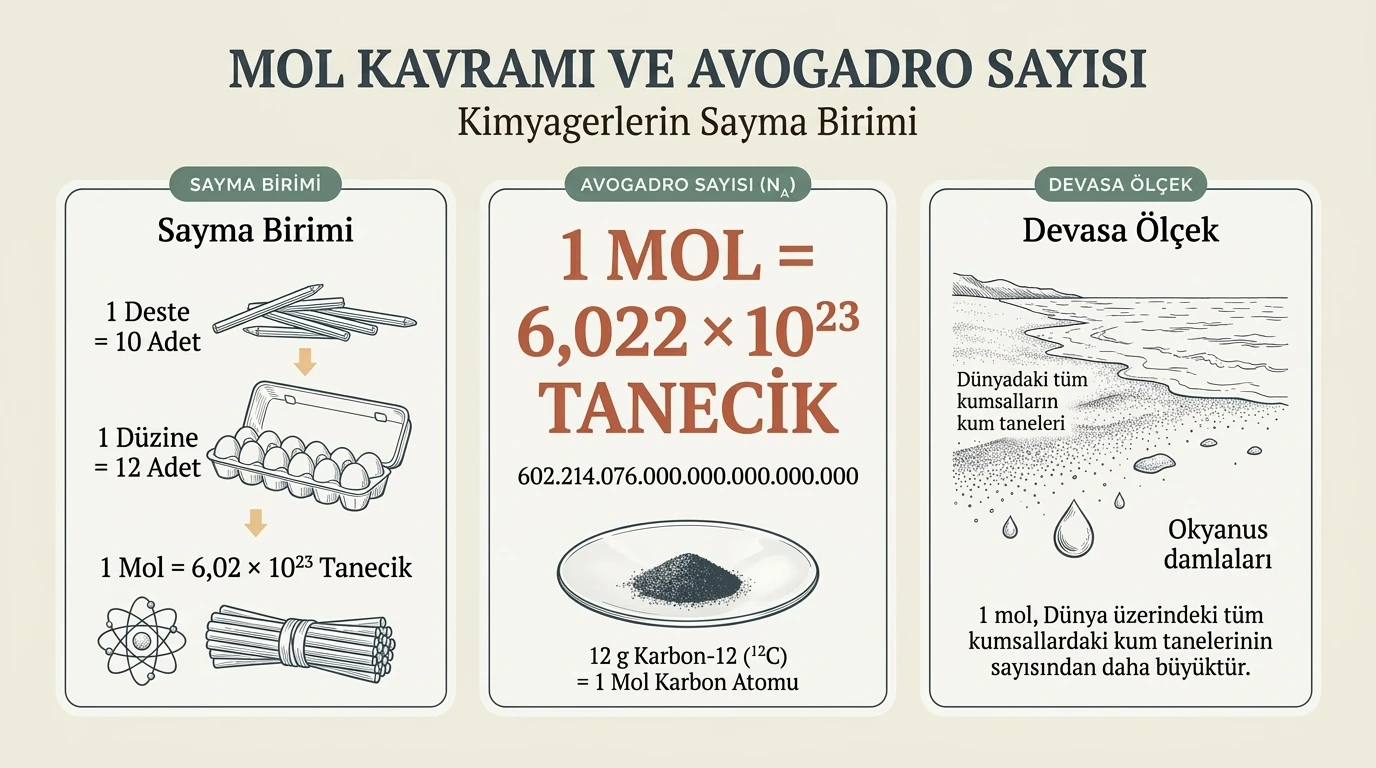 Avogadro Sayısı ve 1 Mol Tanecik Kavramı