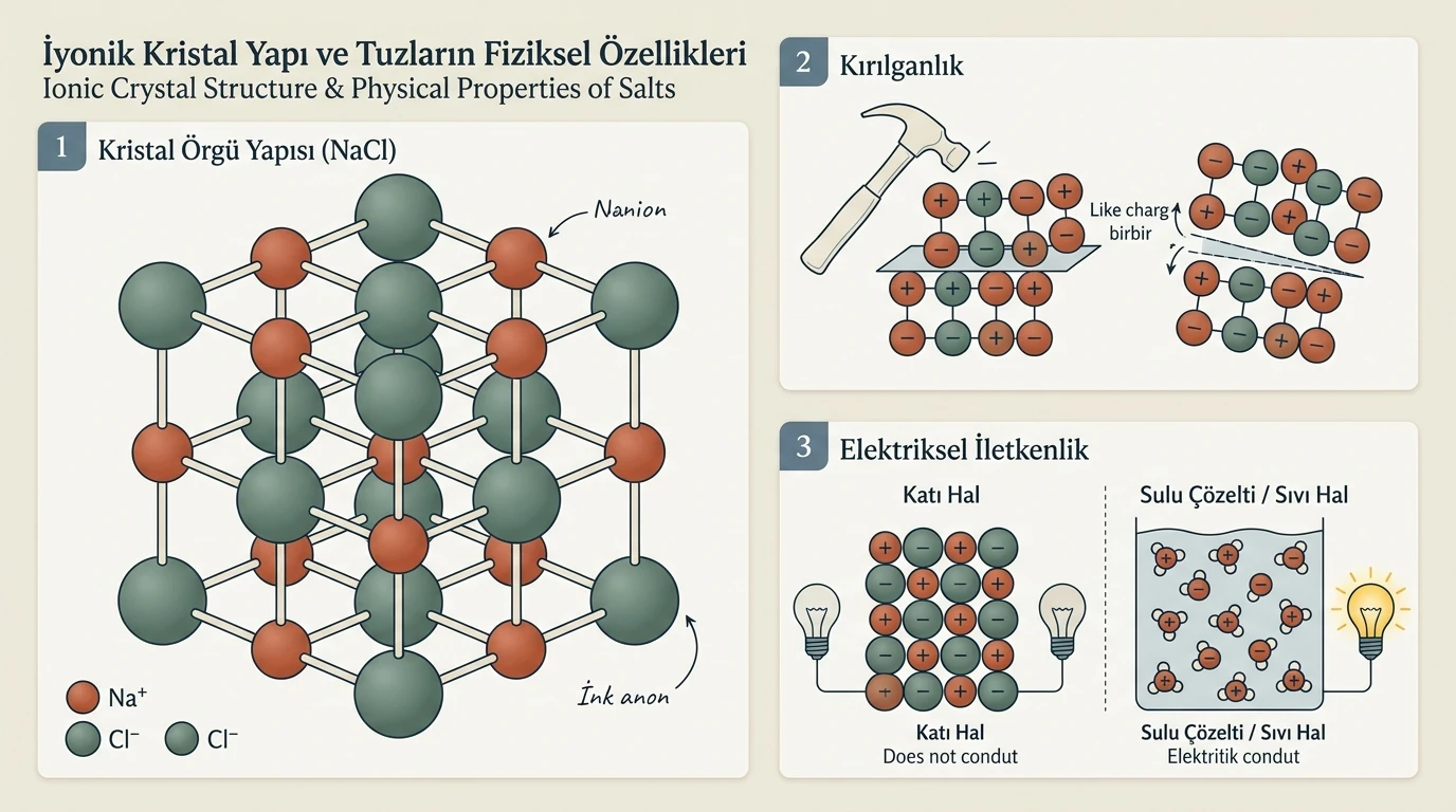 Tuzların Genel Özellikleri ve İyonik Kristal Örgü Yapısı