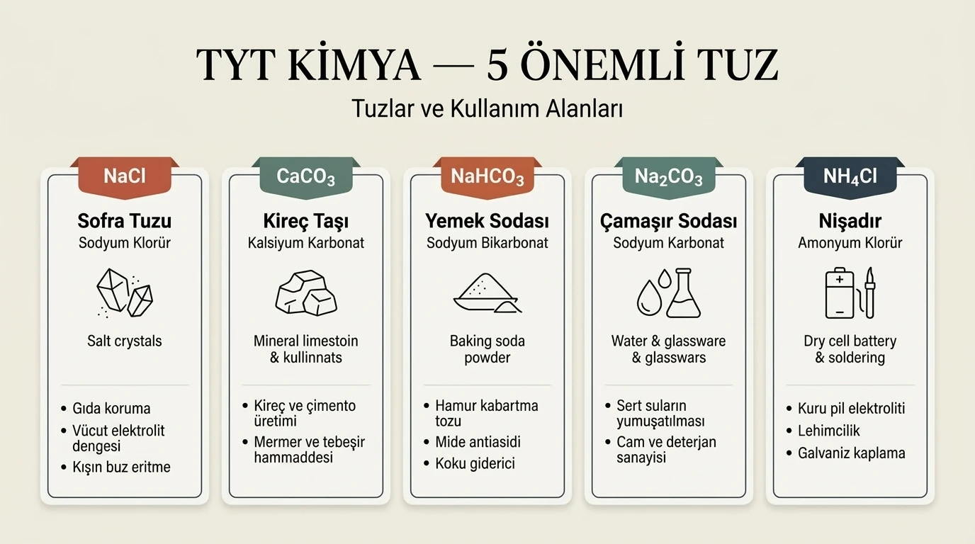 Günlük Hayatta Beş Önemli Tuz ve Kullanım Alanları
